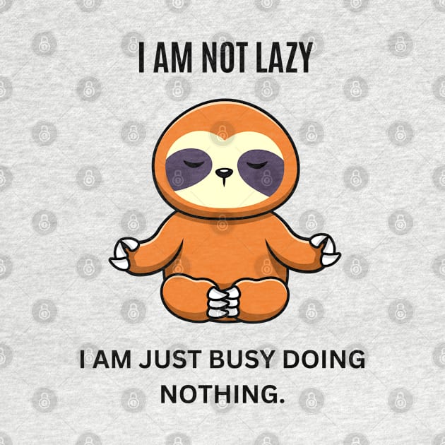 I am not lazy, I am just busy doing nothing by Drawab Designs